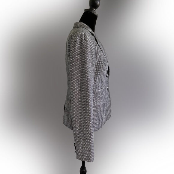 Banana Republic Geo Tweed Suit Jacket/Blazer - Size 4 - Picture 3 of 7